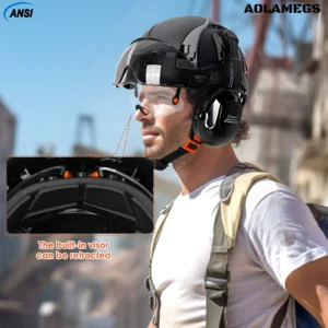 Capacete De Seguranca Em Fibra De Carbono Ce Com - Imagem 16