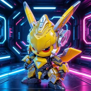 Nova Figura Pikachu Cos Bumblebee Mecha Pikachu - Imagem 8