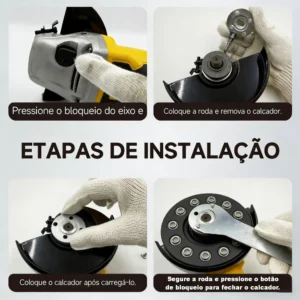 Esmerilhadeira Angular 20V 1400W - Imagem 15
