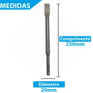 Kit Ponteira E Talhadeiras Sds Plus Para Martelete - Imagem 5