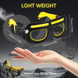 Oculos De Seguranca Led Recarregaveis Com Farois - Imagem 6