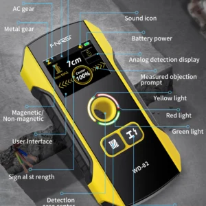 Detector De Parede Fnirsi Novo Design Localizador - Imagem 18