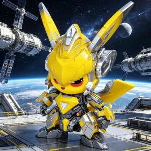 Nova Figura Pikachu Cos Bumblebee Mecha Pikachu - Imagem 4
