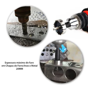 Kit Jogo Brocas Serra Copo 12 Pcs 15 A 50 Mm Furar - Imagem 6