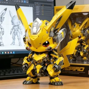 Nova Figura Pikachu Cos Bumblebee Mecha Pikachu - Imagem 7