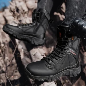 Botas De Trabalho Anti Esmagamento De Cano Alto Ao - Imagem 17