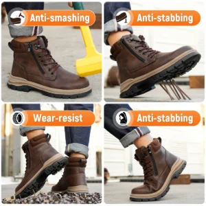 Botas De Trabalho Masculinas A Prova De Punctura - Imagem 3