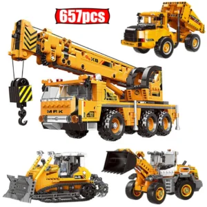 Cidade Tecnica Moc Wheelloader Carro Caminhao De - Imagem 6