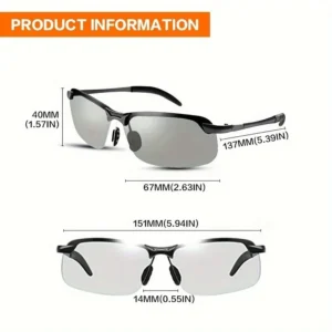 Oculos De Sol Polarizados Com Funcoes Visuais Para - Imagem 6