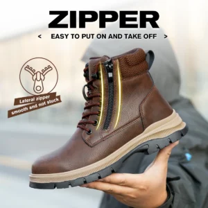 Botas De Trabalho Masculinas A Prova De Punctura - Imagem 4