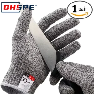 Luvas anti-corte hppe nível 5, cozinha, jardinagem, luvas de malha anti-corte, resistente ao desgaste, luvas de corte de construção de vidro